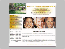 Tablet Screenshot of centraldupageortho.com